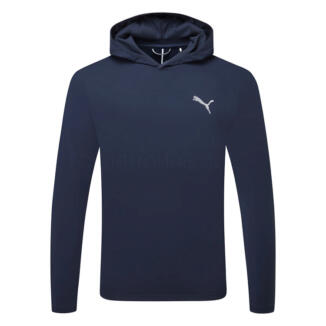 Puma Cloudspun Tech Tour Logo Golf Hoodie Deep Navy 636479-03