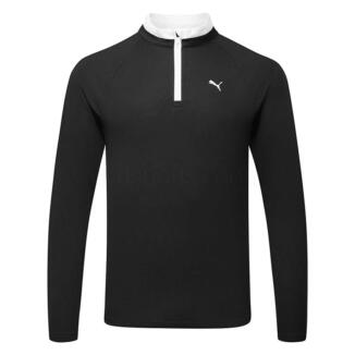 Puma Pure 3.0 1/4 Zip Golf Sweater Puma Black/White Glow 635475-02