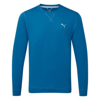 Puma Cloudspun Heather Crew Golf Popover Lake Blue 537467-07