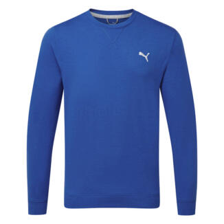 Puma Cloudspun Heather Crew Golf Popover Blue Heather 537467-10