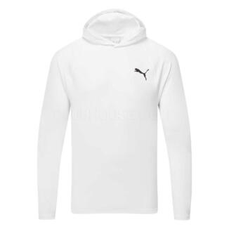 Puma Cloudspun Tech Tour Logo Golf Hoodie White Glow 630890-03