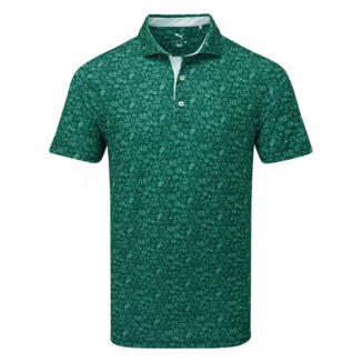 Puma MATTR Peach Stand Golf Polo Shirt Dark Myrtle 630579-02
