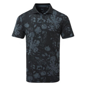 Puma MATTR Rose Golf Polo Shirt Puma Black/Strong Grey 631692-01