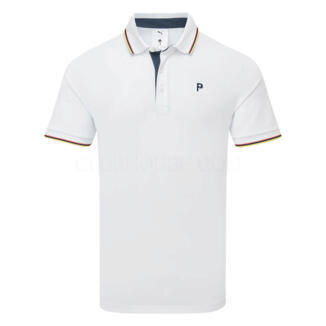 Puma x Palm Tree Crew Tipped Golf Polo Shirt White Glow 630034-02