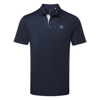 Puma Pure 2.0 Golf Polo Shirt Deep Navy 629949-03