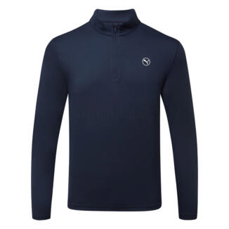 Puma Pure 2.0 Texture 1/4 Zip Golf Sweater Deep Navy 629318-02