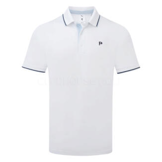 Puma x Palm Tree Crew Tipped Golf Polo Shirt White Glow/Haute Tropic 630034-04