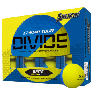Srixon Q Star Tour Divide Golf Balls Matte Yellow/Blue
