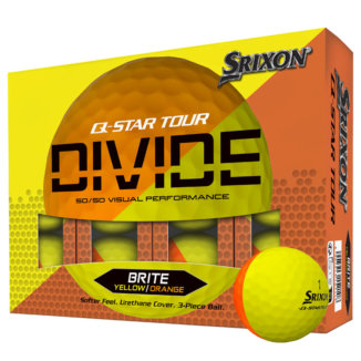 Srixon Q Star Tour Divide Golf Balls Matte Yellow/Orange