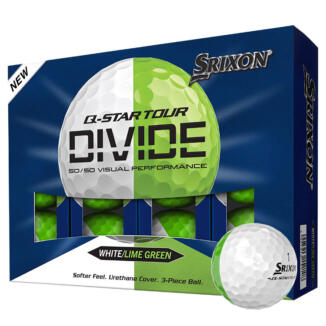 Srixon Q Star Tour Divide Golf Balls White/Lime Green