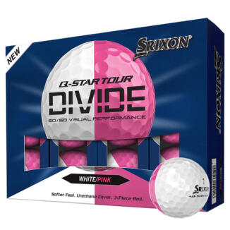 Srixon Q Star Tour Divide Golf Balls White/Pink