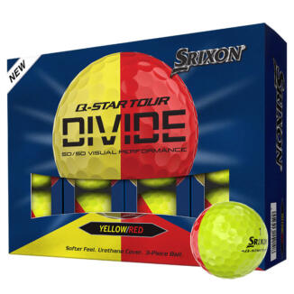 Srixon Q Star Tour Divide Golf Balls Yellow/Red