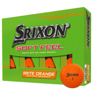 Srixon Soft Feel Brite Golf Balls Matte Orange