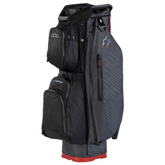 Sun Mountain C-100 H2NO Golf Cart Bag Steel/Black/Red 26C199H2NO-SBR