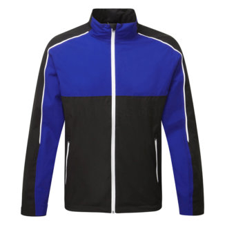 Sunderland Matterhorn Waterproof Golf Jacket Black/Electric Blue/White