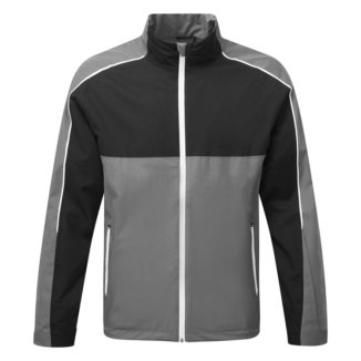 Sunderland Matterhorn Waterproof Golf Jacket Gunmetal/Black/White