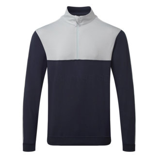 Sunderland Arizona Mid Layer Golf Top Navy/Silver SUNMC87-ARI