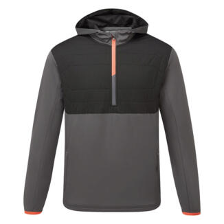 Sunderland Everest Hybrid Hooded Golf Wind Jacket Charcoal/Black/Inferno