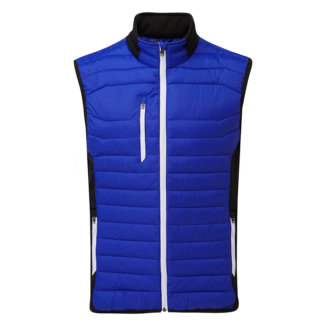 Sunderland Anton Padded Thermal Golf Wind Vest Electric Blue/Black/White