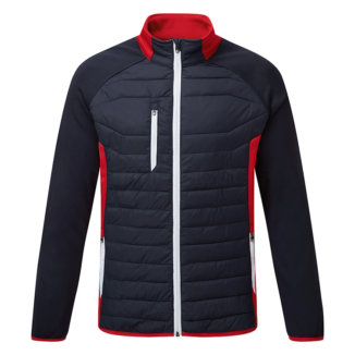 Sunderland Zermatt Padded Thermal Golf Wind Jacket Navy/Red/White