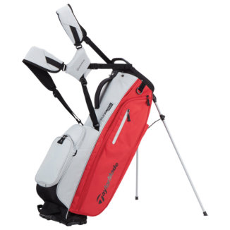 TaylorMade FlexTech Golf Stand Bag Silver/Red N26481