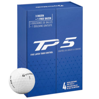 TaylorMade TP5 4 For 3 Golf Balls White