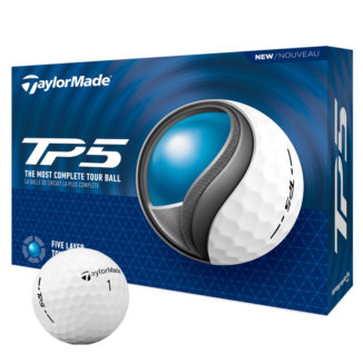 TaylorMade TP5 Personalised Text Golf Balls White