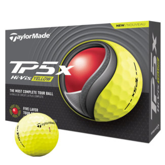 TaylorMade TP5x Personalised Logo Golf Balls Yellow