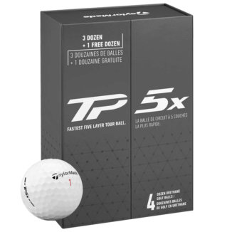 TaylorMade TP5x Golf Balls (4 For 3) White