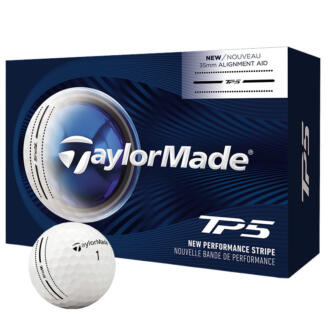 TaylorMade TP5 Performance Stripe Golf Balls White