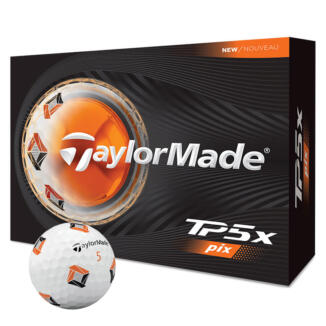TaylorMade TP5x Pix Golf Balls White