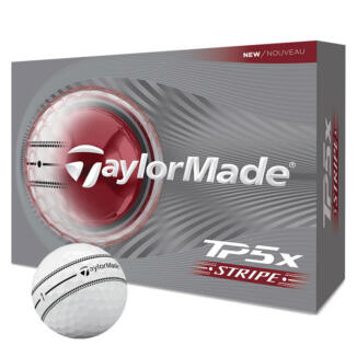 TaylorMade TP5x Stripe Golf Balls White