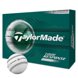 TaylorMade Tour Response Stripe Golf Balls White/Clear