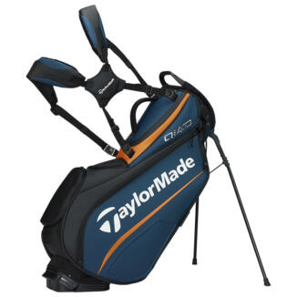 TaylorMade Qi4D Tour Golf Stand Bag Black/Deep Blue/Orange M2382401