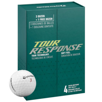 TaylorMade Tour Response 4 For 3 Golf Balls White