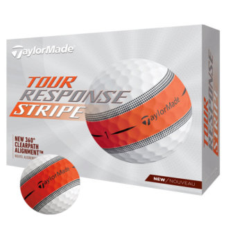 TaylorMade Tour Response Stripe Golf Balls White/Orange