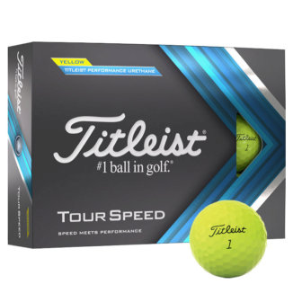 Titleist Tour Speed Golf Balls Yellow