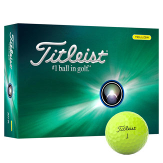 Titleist AVX Personalised Logo Golf Balls Yellow