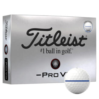 Titleist Pro V1x Left Dash AIM Performance Alignment Golf Balls White