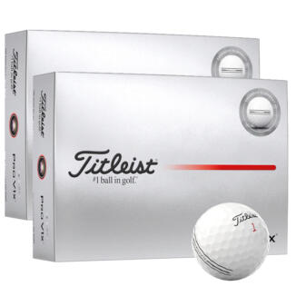 Titleist Pro V1x Enhanced Alignment Golf Balls (Double Dozen) White