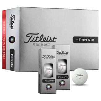 Titleist Pro V1x Left Dash Loyalty Box Golf Balls (4 For 3) White