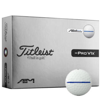 Titleist Pro V1x Left Dash AIM Performance Golf Balls White