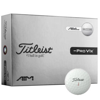 Titleist Pro V1x Left Dash Enhanced Alignment Golf Balls White