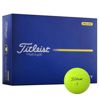 Titleist Tour Soft Personalised Text Golf Balls Yellow