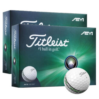 Titleist AVX AIM 360 Golf Balls (Double Dozen) White