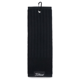 Titleist Players Tri-Fold Golf Towel Black TA22PTFCTE-0