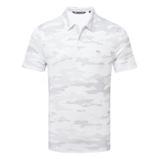 TravisMathew Beachside Stealth Golf Polo Shirt White 1MY588-1WHT