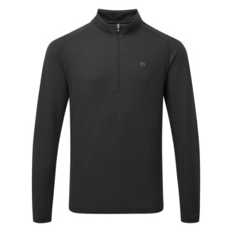 TravisMathew Upgraded 1/2 Zip Golf Sweater Black 1MQY351-0BLK