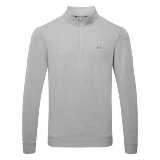 TravisMathew Cloud 2.0 1/4 Zip Golf Sweater Heather Medium Grey 1MS309-0HMD
