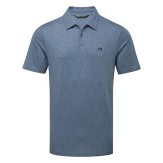 TravisMathew Free Passage Golf Polo Shirt Bering Sea A40117-C0574